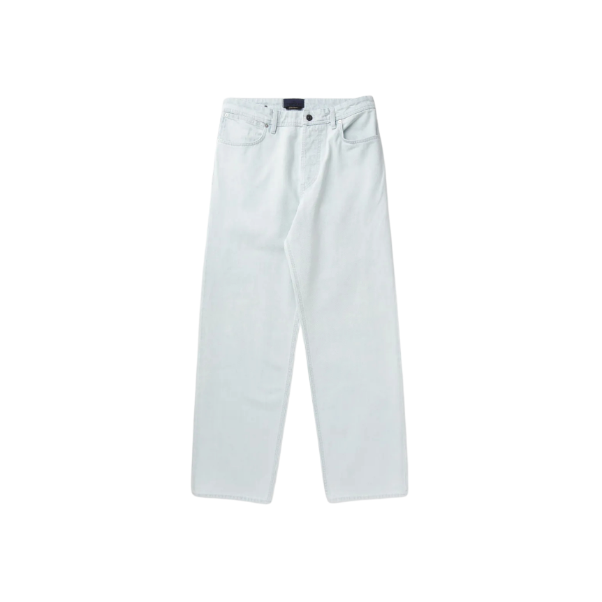 Jean droit STONE ISLAND regular cinq poches denim coton bleu clair
