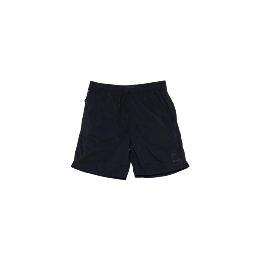 Short de bain STONE ISLAND mi-long bleu marine logo ton sur ton Ghost collection