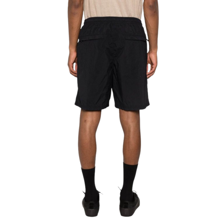 Short de bain STONE ISLAND mi-long bleu marine logo ton sur ton Ghost collection