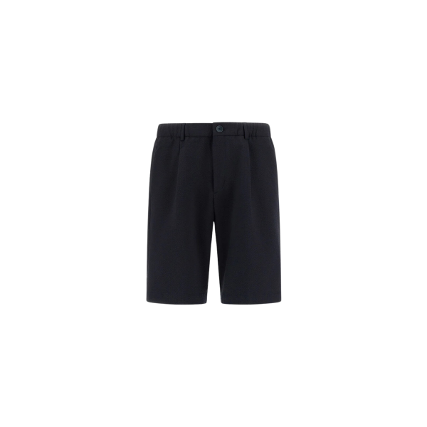 Short HERNO en seersucker technique stretch bleu marine