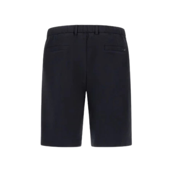 Short HERNO en seersucker technique stretch bleu marine