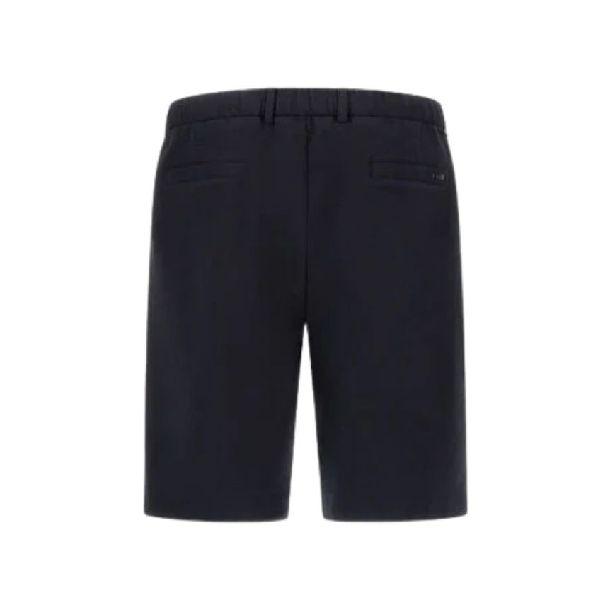 Short HERNO en seersucker technique stretch bleu marine