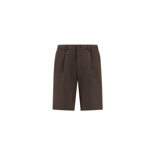 Short HERNO en seersucker technique stretch marron