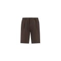 Short en seersucker technique stretch marron