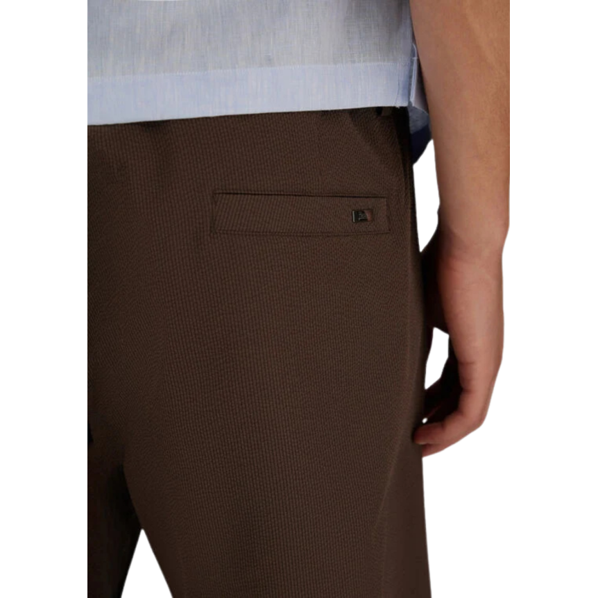 Short HERNO en seersucker technique stretch marron