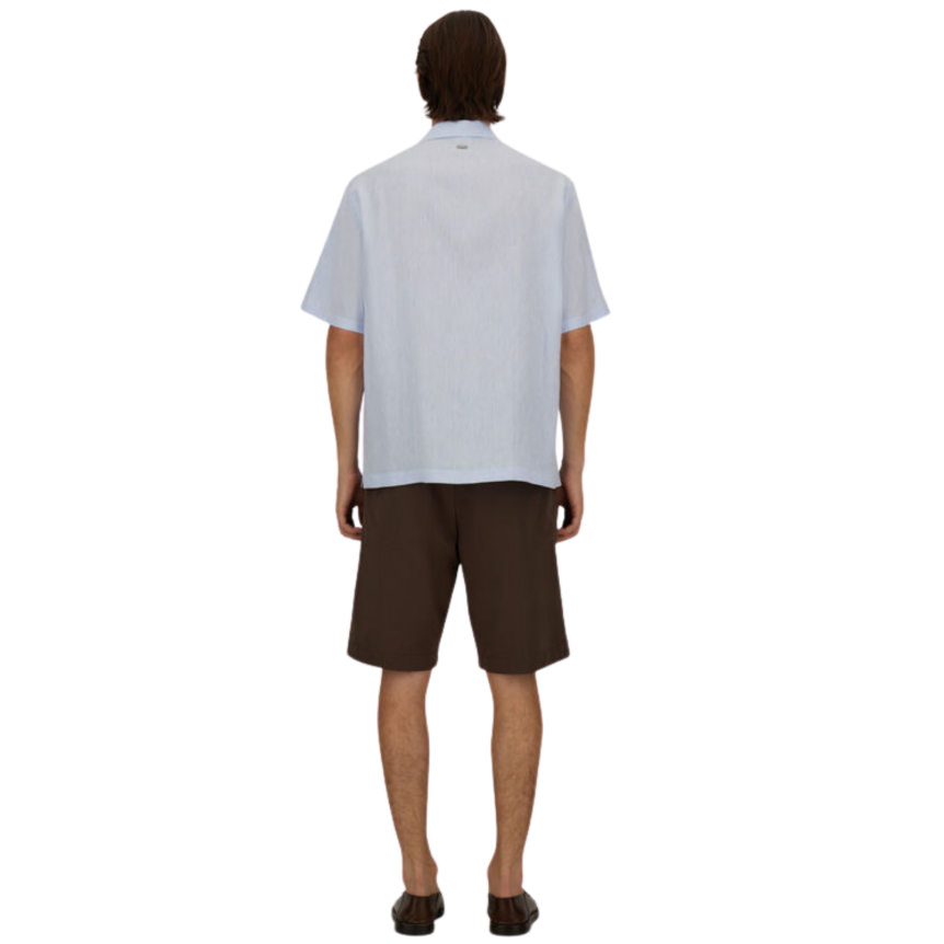 Short HERNO en seersucker technique stretch marron