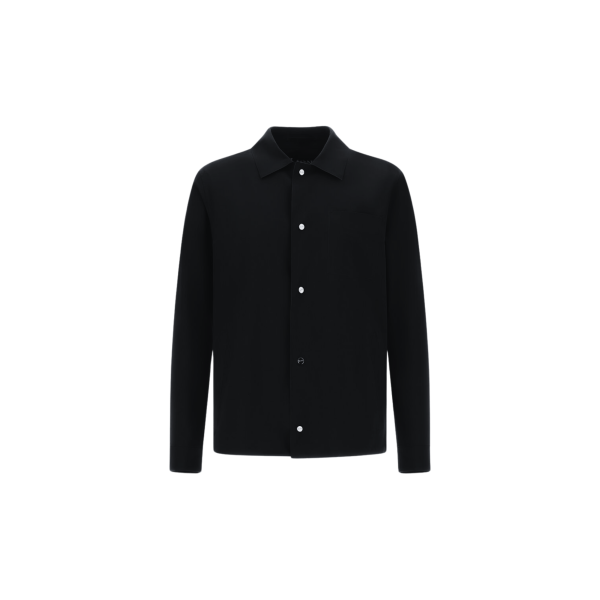 Surchemise HERNO bouton pression polyamide double stretch noir