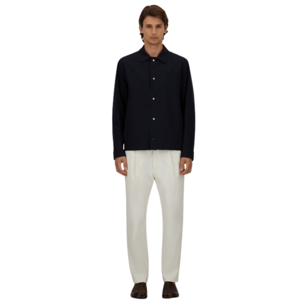 Surchemise HERNO bouton pression polyamide double stretch bleu marine