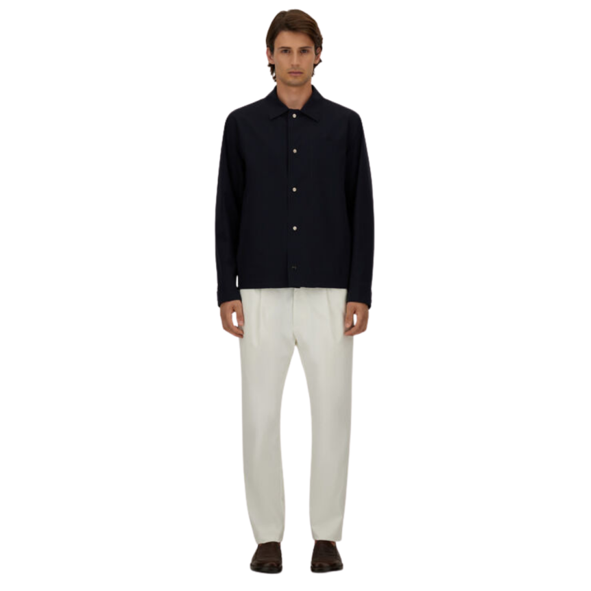 Surchemise HERNO bouton pression polyamide double stretch bleu marine