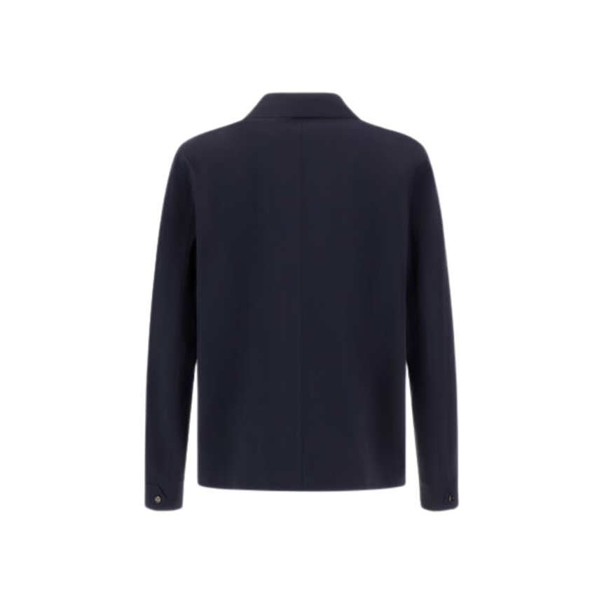 Surchemise HERNO bouton pression polyamide double stretch bleu marine