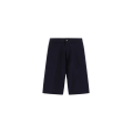 Short en piqué de pur coton bleu marine