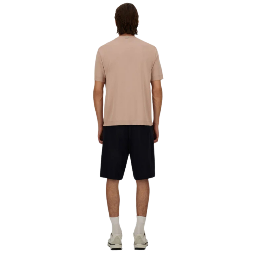 Short HERNO en piqué de pur coton bleu marine