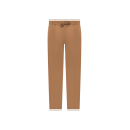 Pantalon taille élastique cordon en coton stretch camel