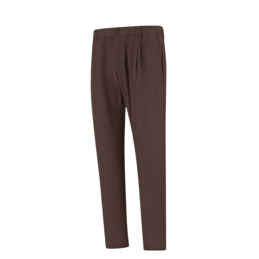 Pantalon HERNO en polyester seersucker technique extensible  marron