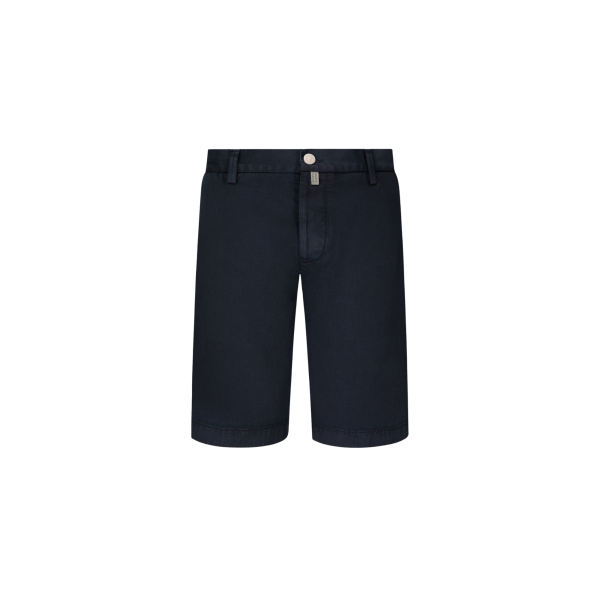 Bermuda JACOB COHEN  George regular taille élastique coton mélangée bleu marine