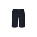 Bermuda George regular taille élastique coton mélangée bleu marine