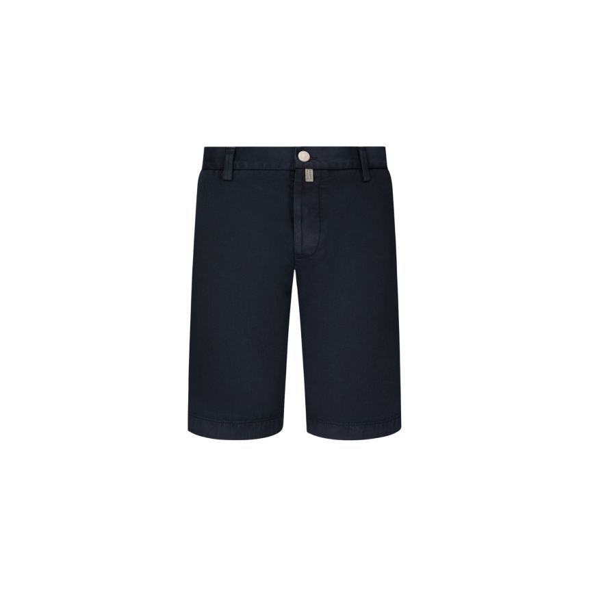 Bermuda JACOB COHEN  George regular taille élastique coton mélangée bleu marine