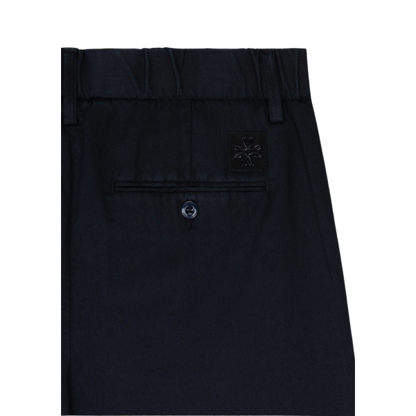Bermuda JACOB COHEN  George regular taille élastique coton mélangée bleu marine