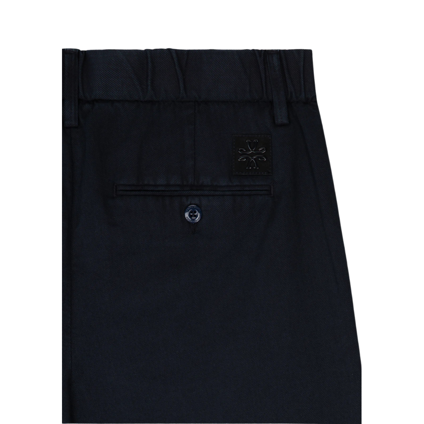 Bermuda JACOB COHEN  George regular taille élastique coton mélangée bleu marine