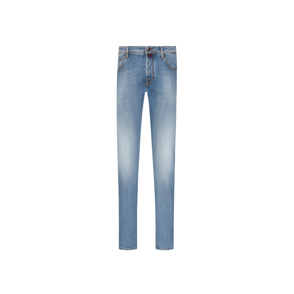 Pantalon jean JACOB COHEN Luis denim coton bleu clair délavé