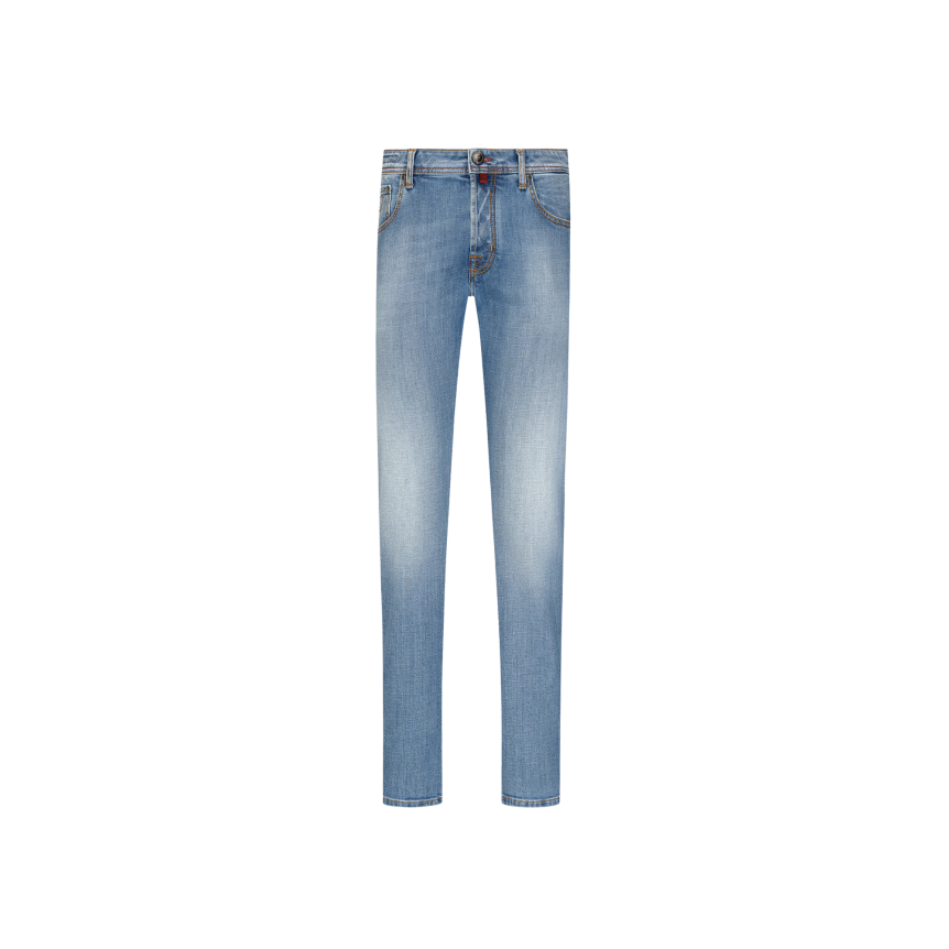 Pantalon jean JACOB COHEN Luis denim coton bleu clair délavé