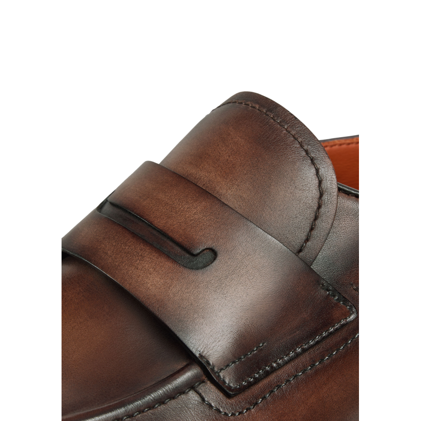 Basket Mocassin Fast Track Cuir de veau Venezia marrone intenso