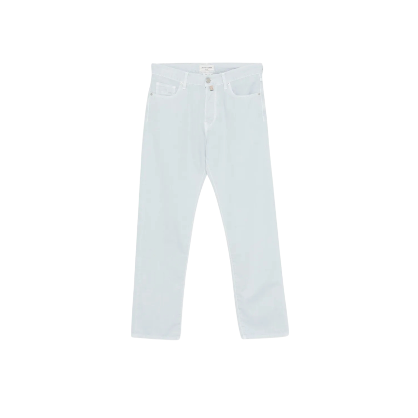 Pantalon 5 poches droit JACOB COHEN Edo coton bleu ciel