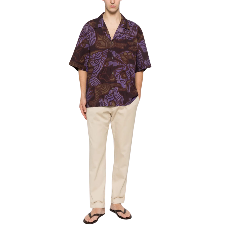 Pantalon JACOB COHEN Henry à plis marqués coton beige