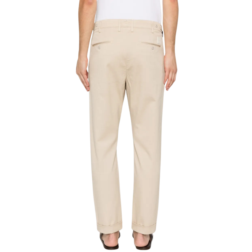Pantalon JACOB COHEN Henry à plis marqués coton beige