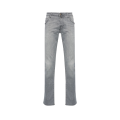 Jean Nick slim toile denim coton stretch gris perle