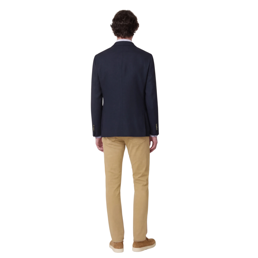 Jean JACOB COHEN Nick slim denim coton stretch beige foncé taupe