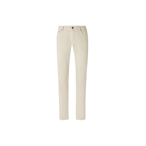 Jean JACOB COHEN Nick slim denim coton stretch beige