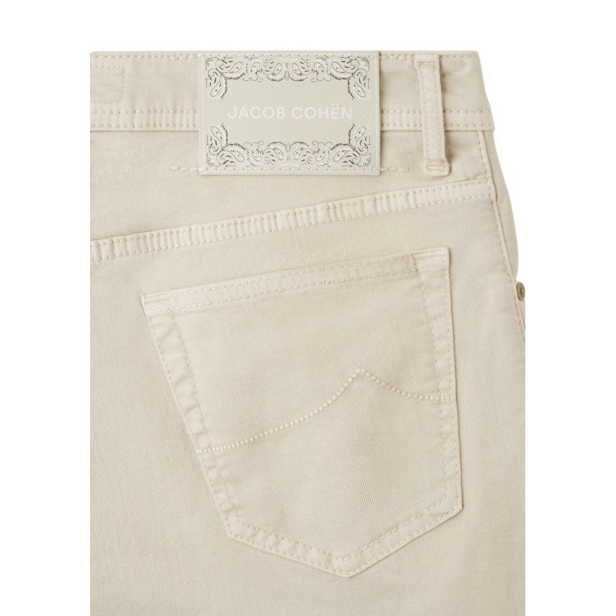 Jean JACOB COHEN Nick slim denim coton stretch beige