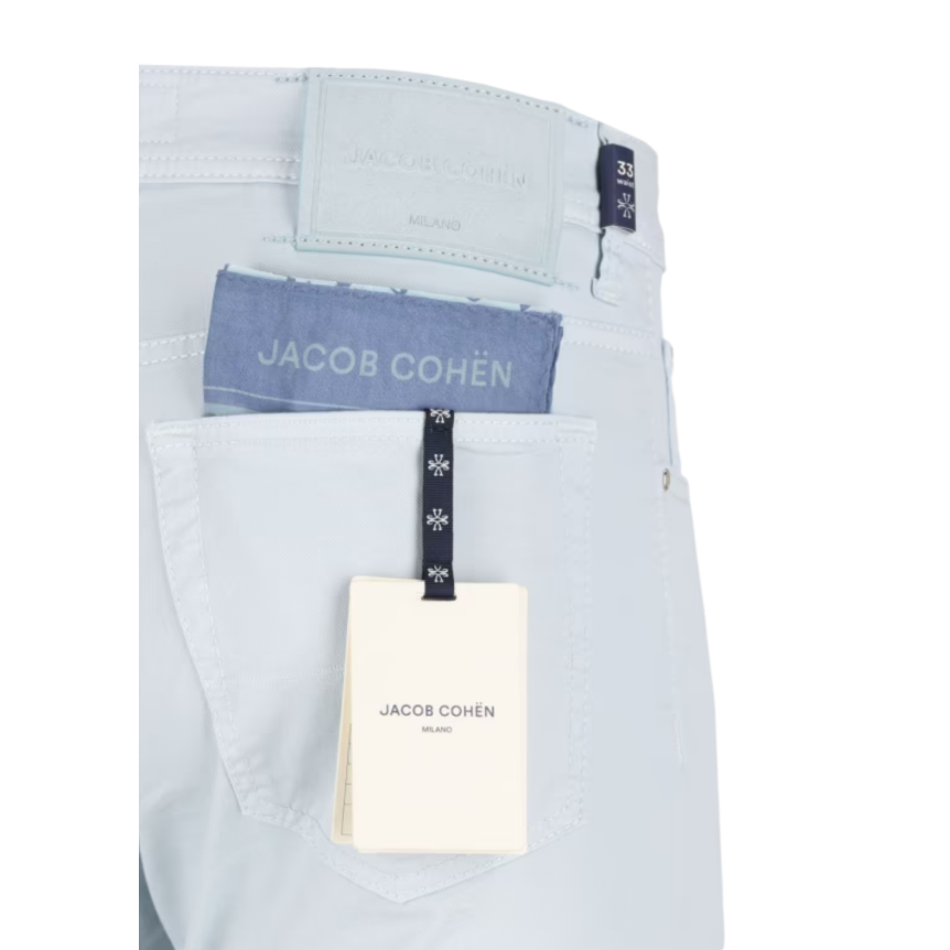 Jean JACOB COHEN Nick slim toile denim coton stretch bleu ciel