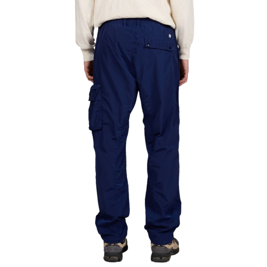 Pantalon cargo CP COMPANY nylon recyclé brillant Chrome R bleu
