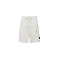 Short cargo coton extensible nylon 50 Fili blanc lentille poche