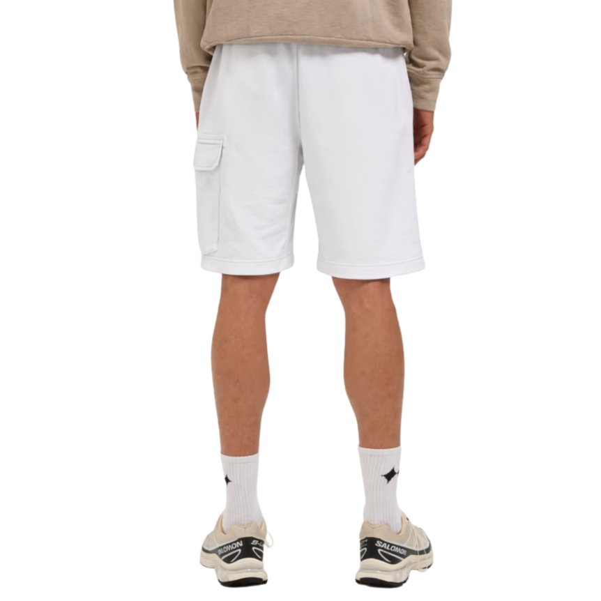 Short de survêtement CP COMPANY cargo en molleton de coton à motif diagonal blanc