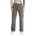 Pantalon de survêtement cargo coton polaire motif diagonal gris