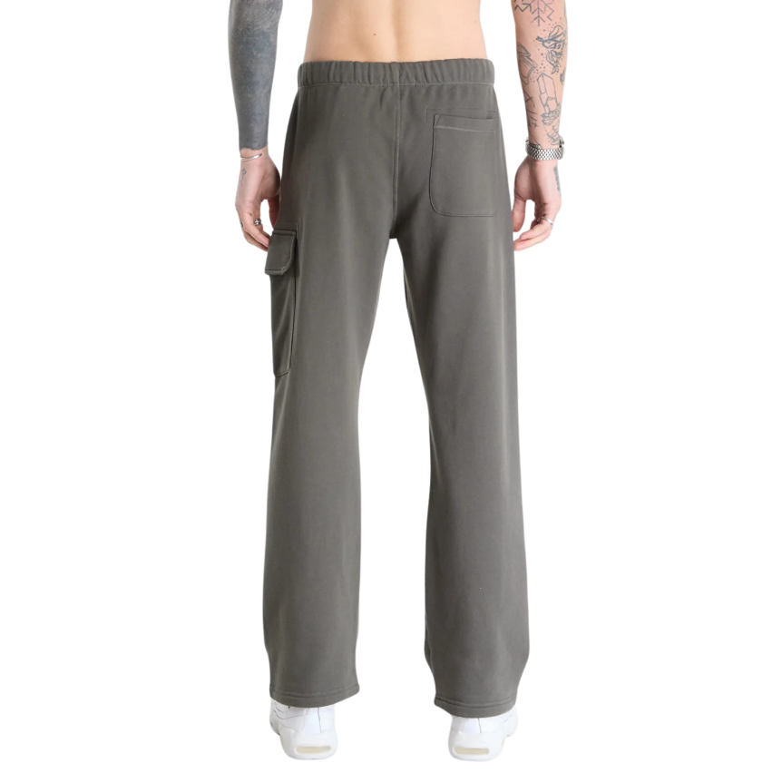 Pantalon de survêtement cargo CP COMPANY coton polaire motif diagonal gris