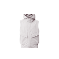Gilet sans manches à capuche lunettes nylon recyclé Shell R blanc