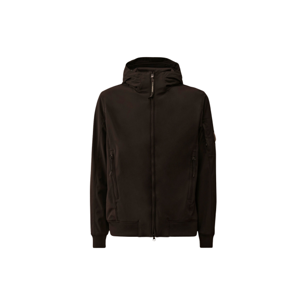 Blouson à capuche CP COMPANY lentille polyester Shell-R noir