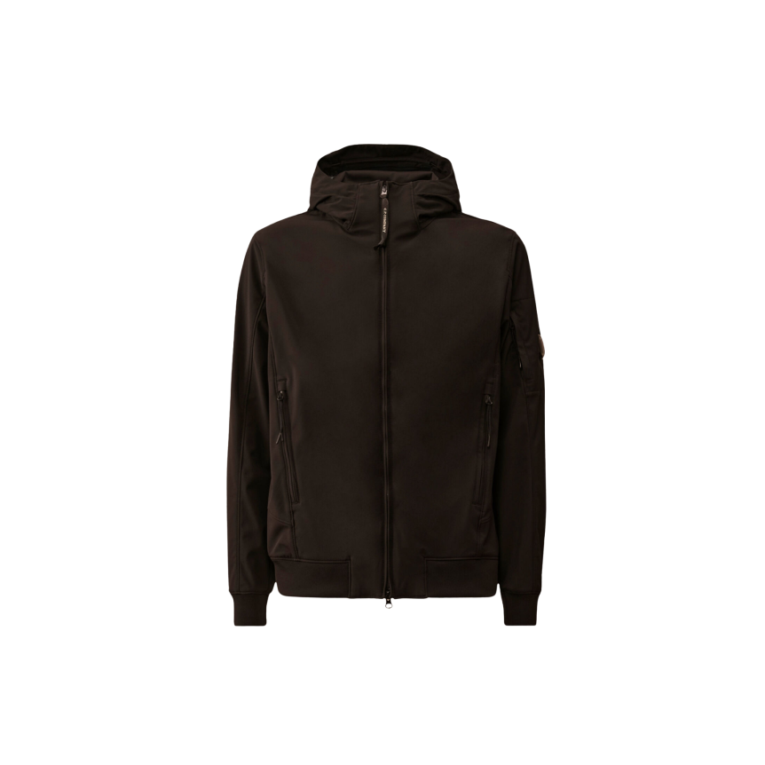 Blouson à capuche CP COMPANY lentille polyester Shell-R noir