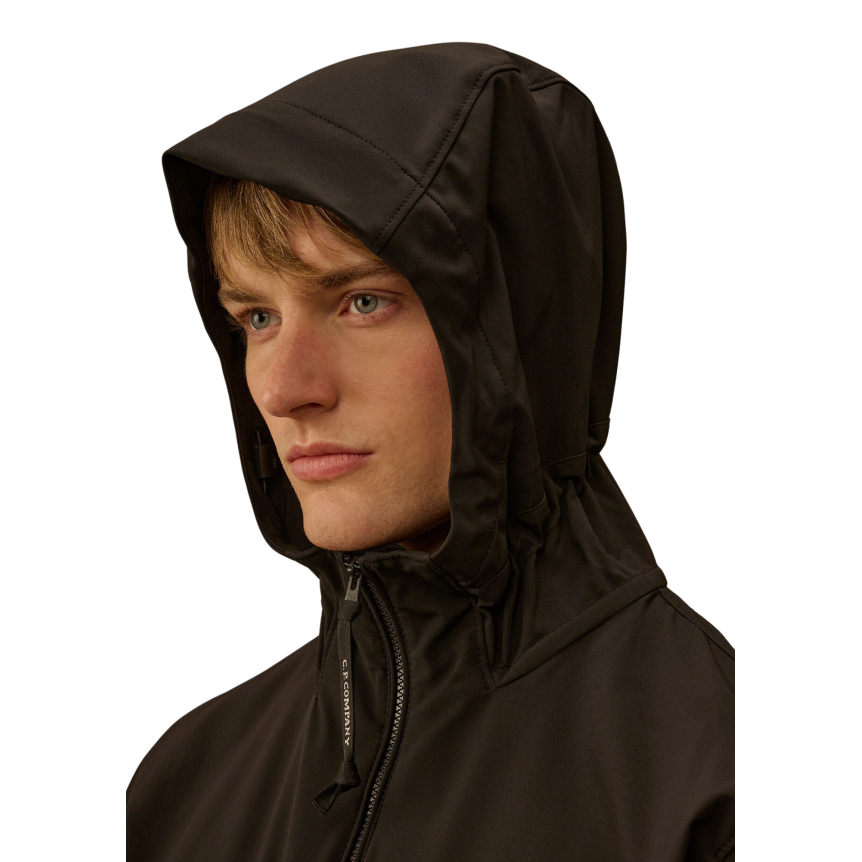 Blouson à capuche CP COMPANY lentille polyester Shell-R noir
