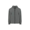 Blouson zippé à capuche lunettes polyester Shell-R kaki