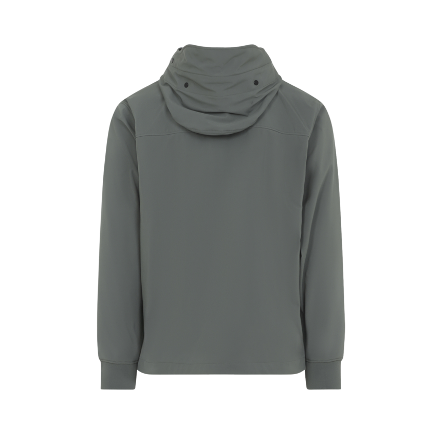 Blouson zippé à capuche CP COMPANY lunettes polyester Shell-R kaki