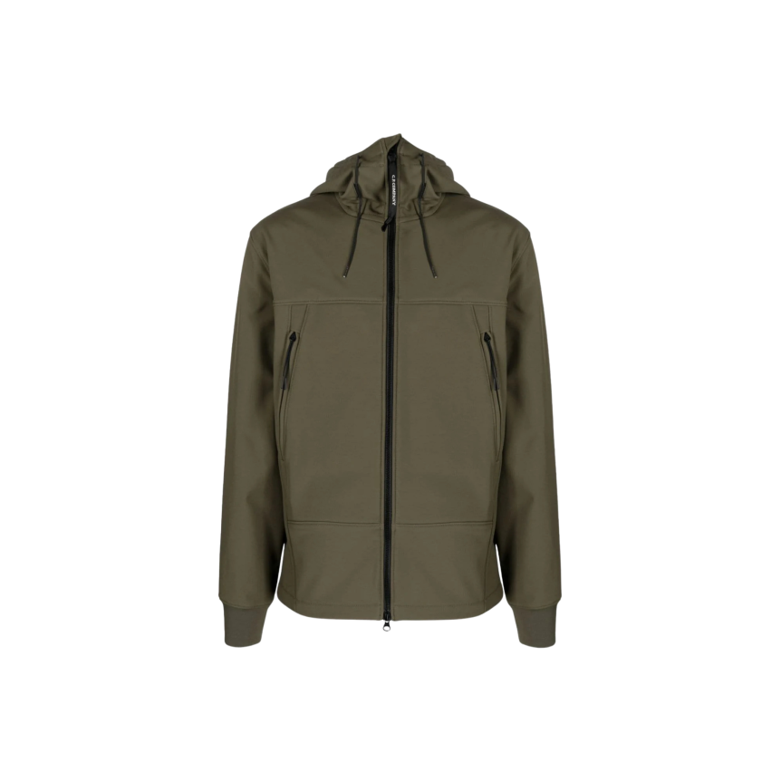 CP COMPANY Blouson zippé Veste Goggle polyester Shell-R kaki capuche lunettes