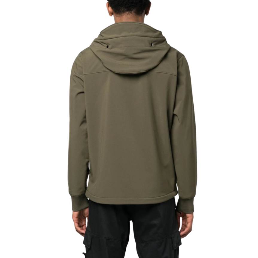 CP COMPANY Blouson zippé Veste Goggle polyester Shell-R kaki capuche lunettes