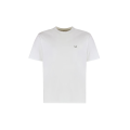 T-shirt manche courte jersey coton blanc imprimé lunettes dos