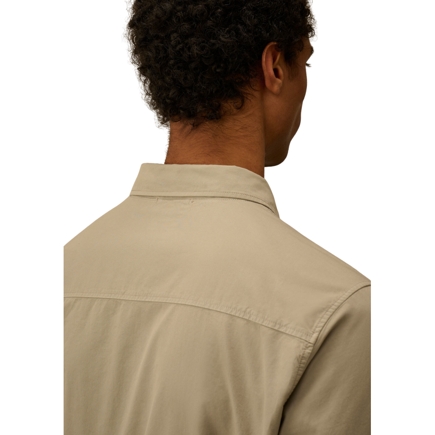 Surchemise zippée CP COMPANY gabardine coton bio beige gris
