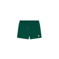 Short de bain polyester jacquard à monogramme vert